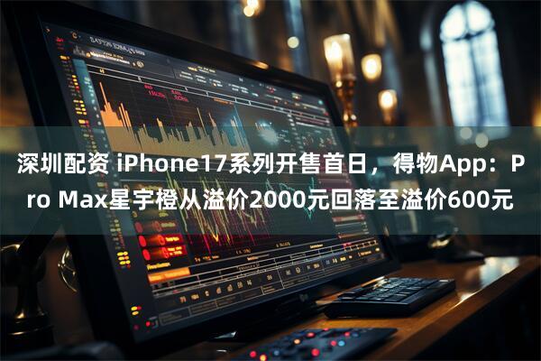 深圳配资 iPhone17系列开售首日，得物App：Pro Max星宇橙从溢价2000元回落至溢价600元