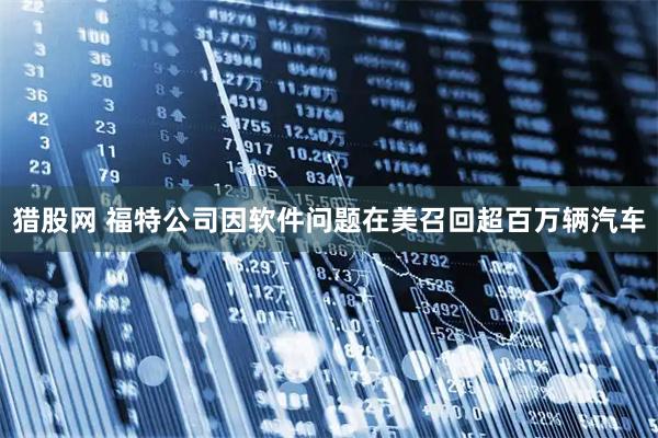 猎股网 福特公司因软件问题在美召回超百万辆汽车